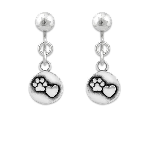 Paw and Heart Earrings, Close To My Heart