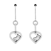 Heart and Bone Earrings, Bona Fide Love