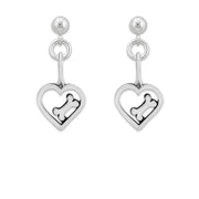 Heart and Bone Earrings, Bona Fide Love