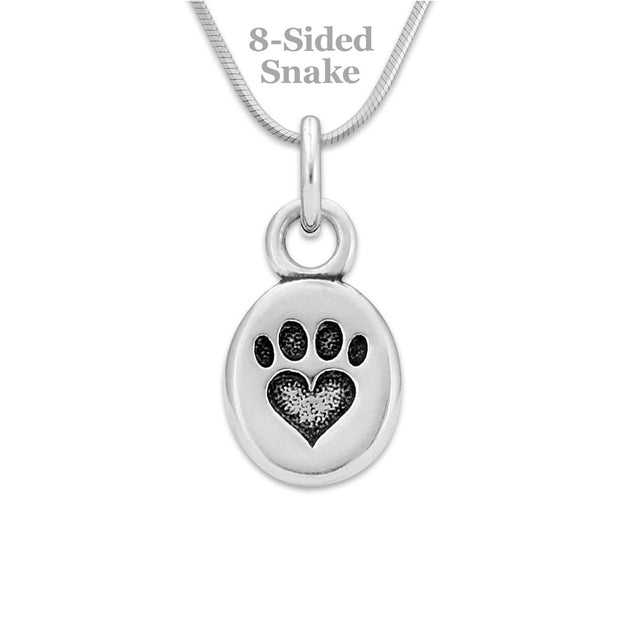 Paw Necklace, We Love Paws Pendant