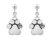 Personalized Paw Print Earrings, Unconditional Love