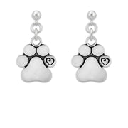 Personalized Paw Print Earrings, Unconditional Love