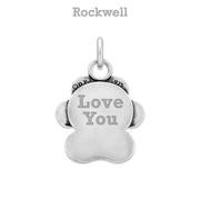 Personalized Paw Print Necklace, Unconditional Love Pendant