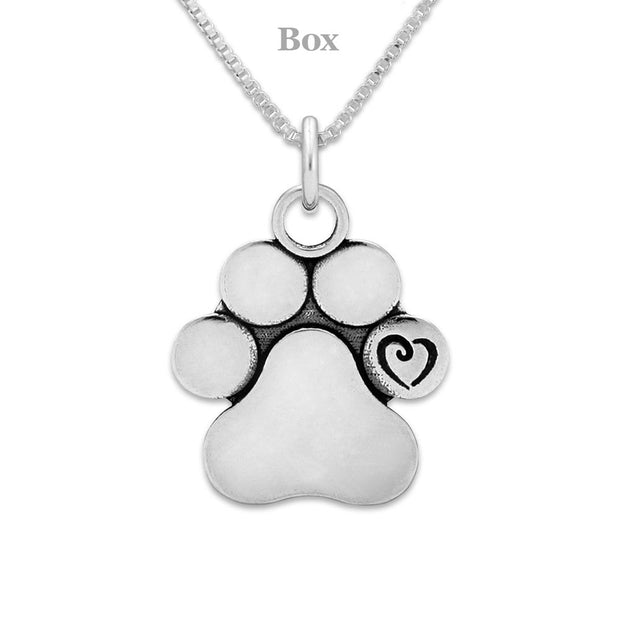 Personalized Paw Print Necklace, Unconditional Love Pendant