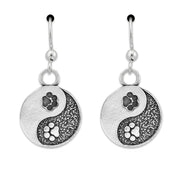 Yin and Yang Paw Earrings