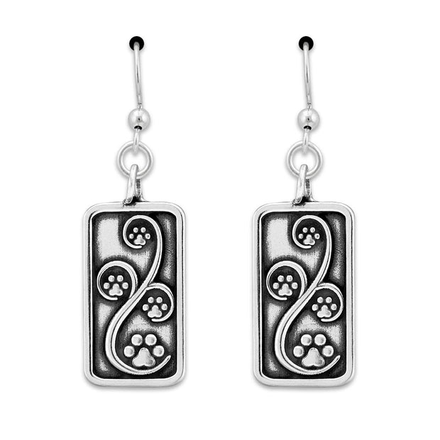 Paw Print Earrings, Journey Paws