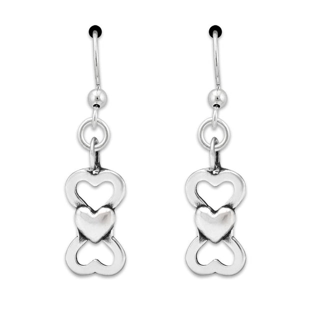 Bone and Heart Earrings, I Love Treats