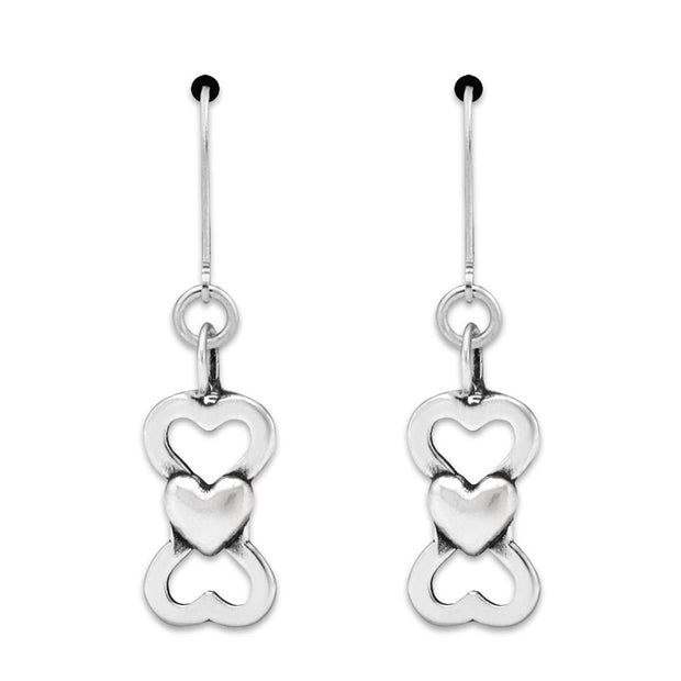 Bone and Heart Earrings, I Love Treats