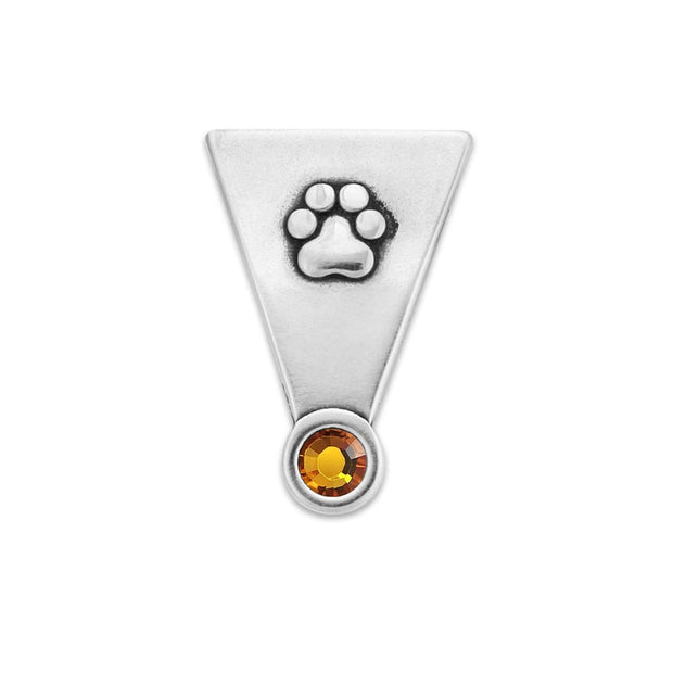 Crystal Paw Necklace, Pawsatively Elegant Pendant w/Crystal