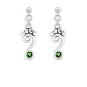 Pawsatively Perfect Paw Earrings w/Crystal