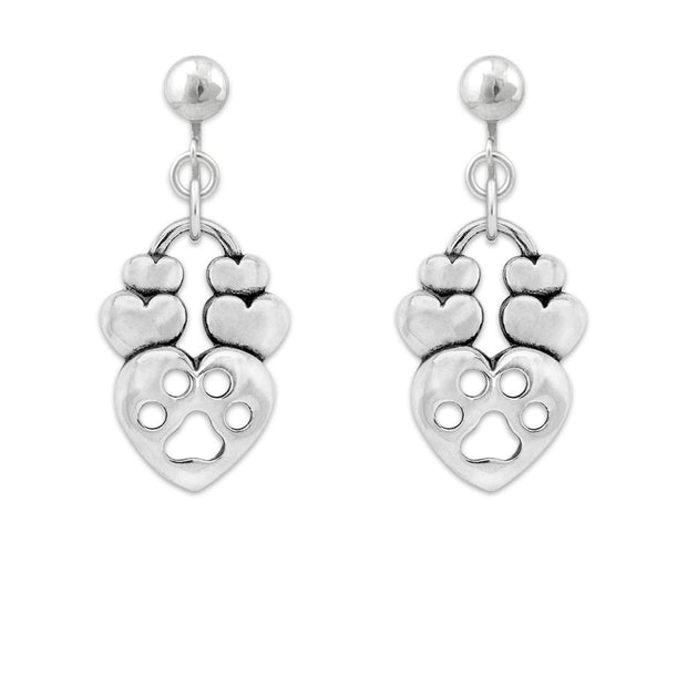 Can You Feel The Love Paw Print Earrings and Jewelry