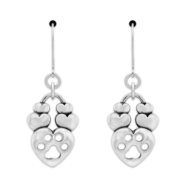 Can You Feel The Love Paw Print Earrings and Jewelry