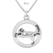 Warrior III Yoga Pose Necklace Doga Jewelry in Sterling Silver