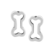 Dog Bone Post Earrings, Bone-Ah-Petite