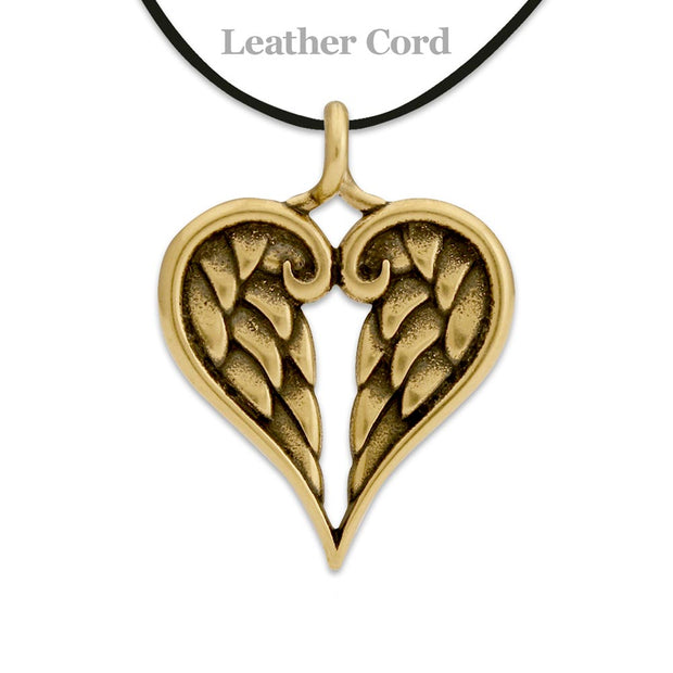 Bronze Memorial Angel Necklace