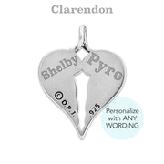 A Personalized Sterling Silver Angel Necklace