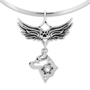 Alaskan Klee Kai Angel Wing Necklace