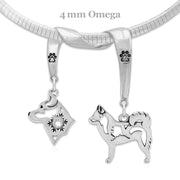 Alaskan Klee Kai Luxury Necklace in Sterling Silver