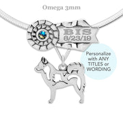 Best In Show Alaskan Klee Kai Necklace, Dog Show Grand Champion Jewelry