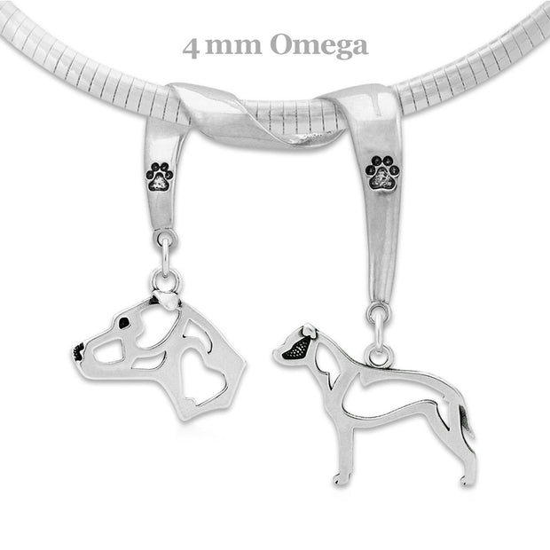 American Staffordshire Terrier Luxury Necklace in Sterling Silver