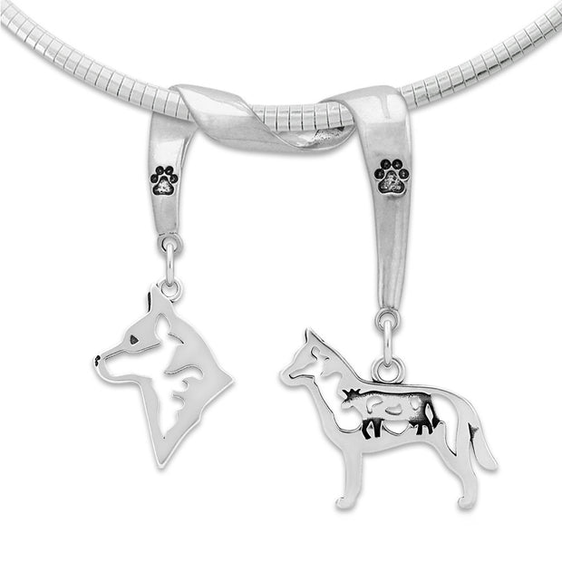 Sterling Silver Australian Cattle Dog Necklace & Gifts