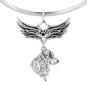 Australian Shepherd Angel Wing Necklace