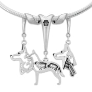 Sterling Silver Belgian Malinois Necklace & Fine Jewelry