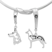 Sterling Silver Belgian Malinois Necklace Gifts