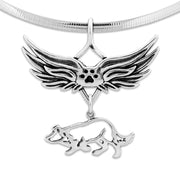 Border Collie Memorial Pendant, Pet Loss Jewelry