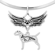 Border Terrier Memorial Pendant, Pet Loss Jewelry