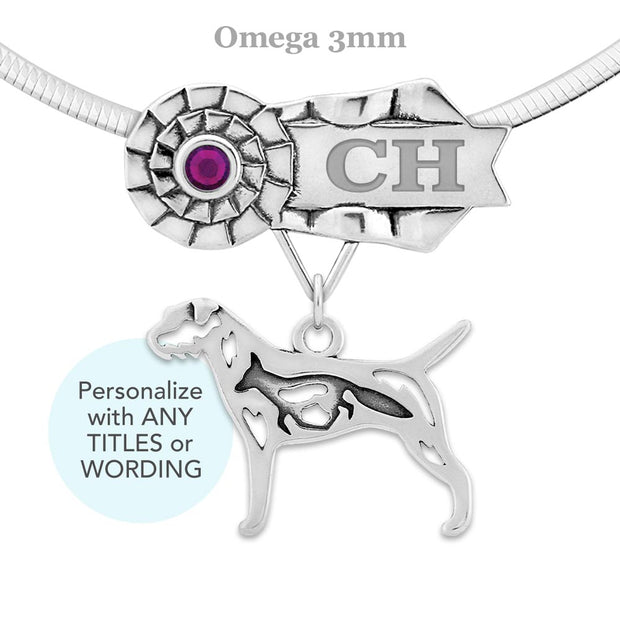 Best In Show Border Terrier Necklace, Dog Show Grand Champion Jewelry