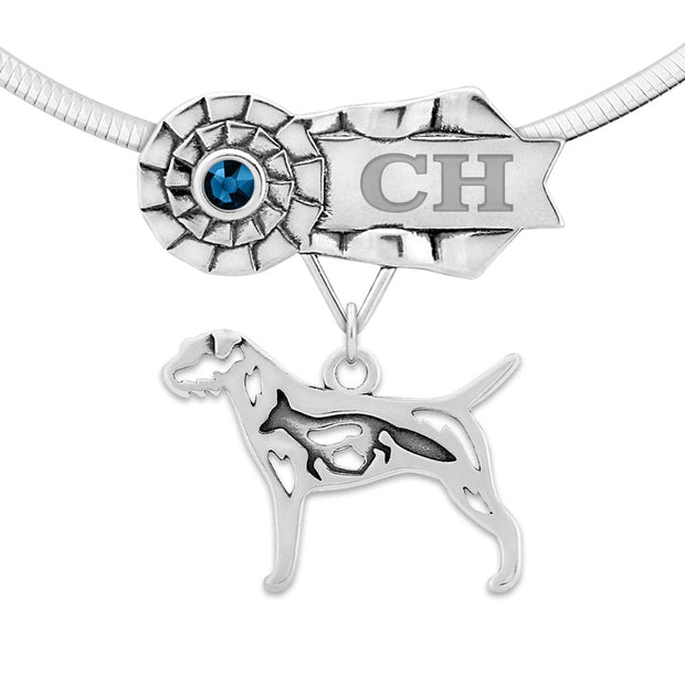 Best In Show Border Terrier Necklace, Dog Show Grand Champion Jewelry