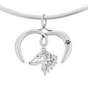 I Love My Borzoi Necklace Jewelry