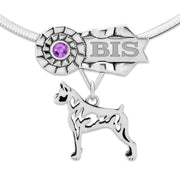 Best In Show Boxer Necklace, Dog Show Grand Champion Jewelry