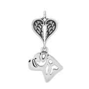 Bullmastiff Angel Necklace, Personalized Sympathy Gift