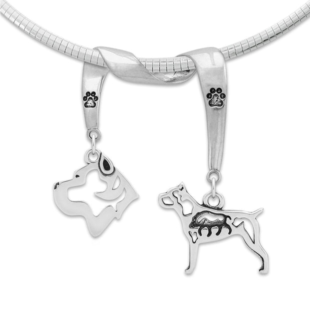 Cane Corso Luxury Necklace in Sterling Silver