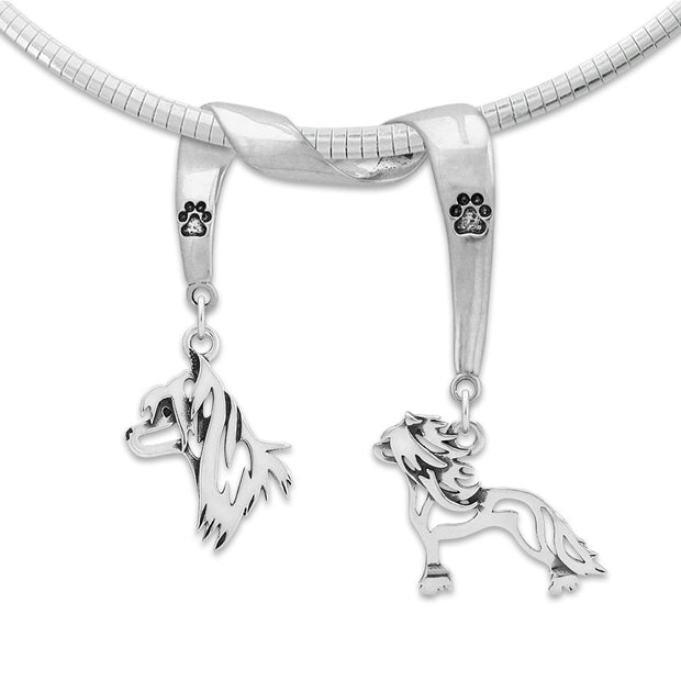 Sterling Silver Chinese Crested Necklace & Gifts