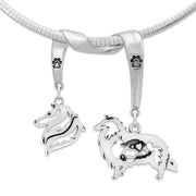 Sterling Silver Collie Necklace & Gifts, Rough Coat