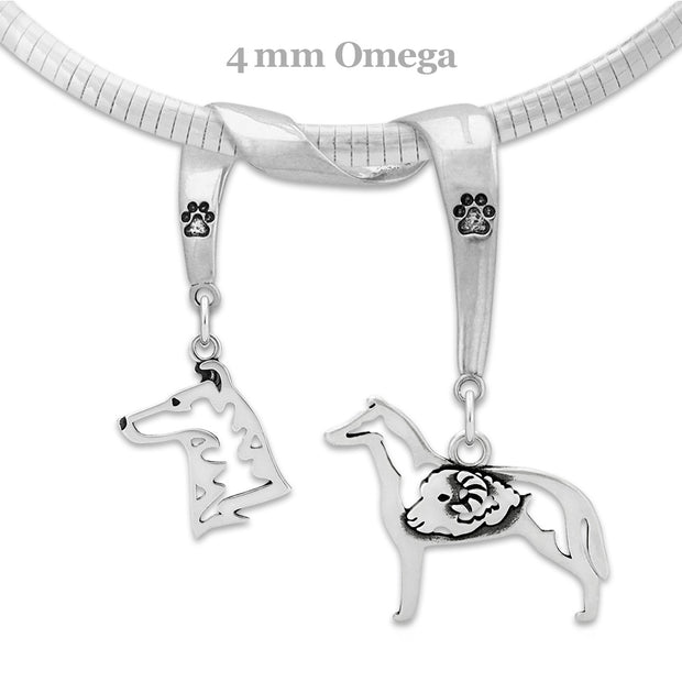 Sterling Silver Collie Necklace Gifts, Smooth Coat