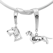 Sterling Silver Wirehaired Dachshund Necklace & Gifts