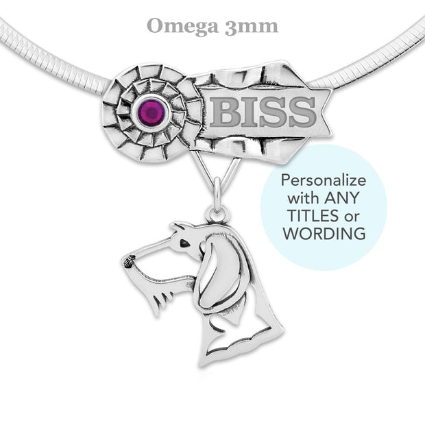 Dachshund Best In Show Necklace & Jewelry, Custom Dog Title Gifts, Personalized Dog Title Jewelry