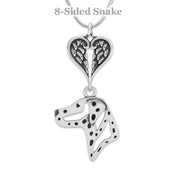 Personalized Dalmatian Angel Necklace