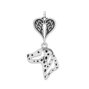 Dalmatian Angel Necklace, Personalized Sympathy Gifts