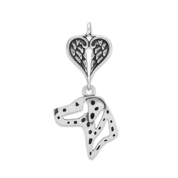 Personalized Dalmatian Angel Necklace