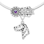 Dalmatian Best In Show Necklace & Jewelry, Custom Dog Title Gifts, Personalized Dog Title Jewelry