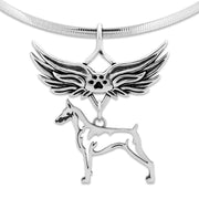 Doberman Pinscher Memorial Pendant, Pet Loss Jewelry