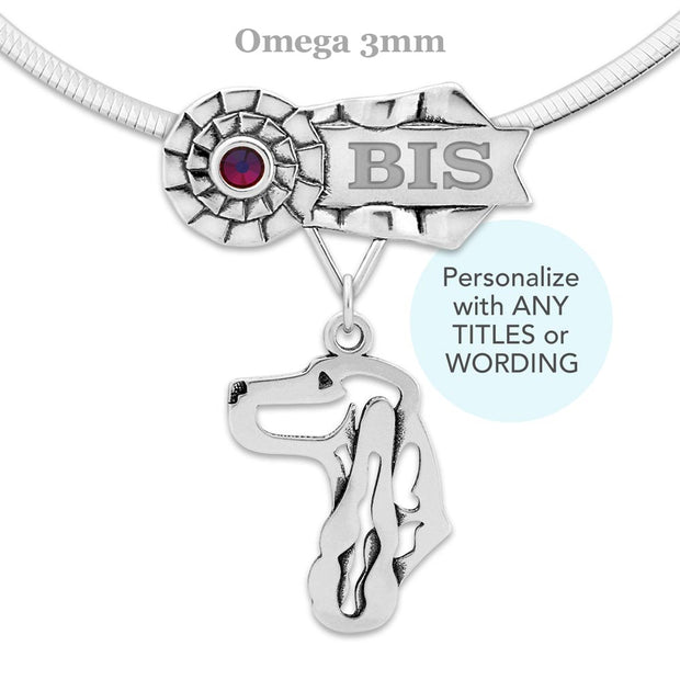 Personalized Best In Show English Cocker Spaniel Necklace, GCH Jewelry