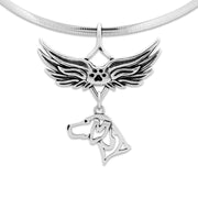 German Shorthaired Pointer Angel Wing Necklace