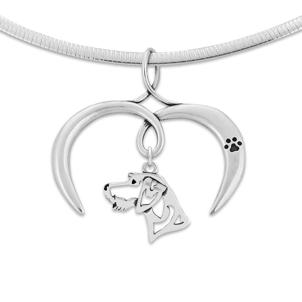 I Love My German Wirehaired Pointer Necklace