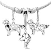 Sterling Silver Golden Retriever Necklace & Fine Jewelry